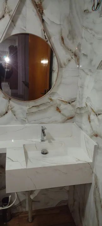 Pia de porcelanato banheiro  - Foto 2