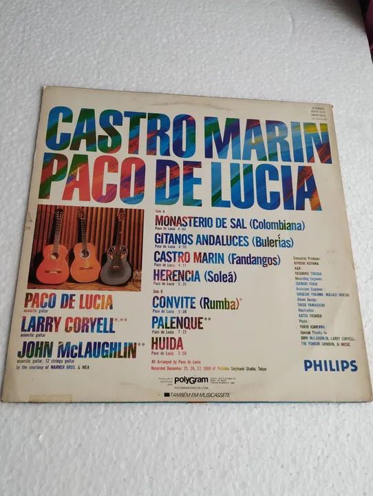 Disco Vinil Castro Marin  - Paco de Lucia - Foto 3