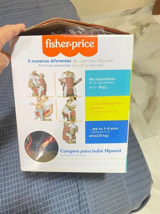 Canguru de bebê  Ficher price , com nota fiscal !  Caixa só foi aberta