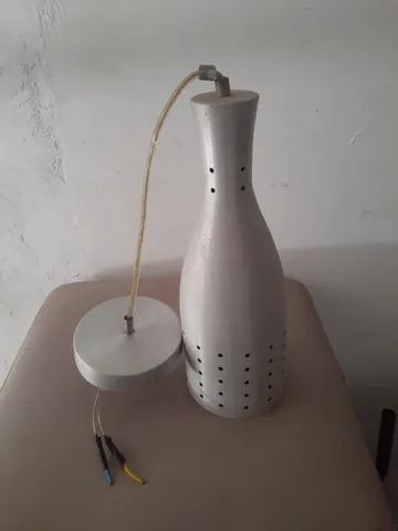 6 Luminárias/pendente em alumínio