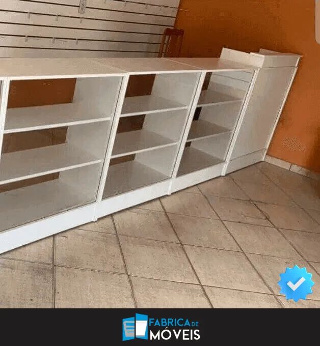 Balcão Caixa + 3 Balcões Vitrine