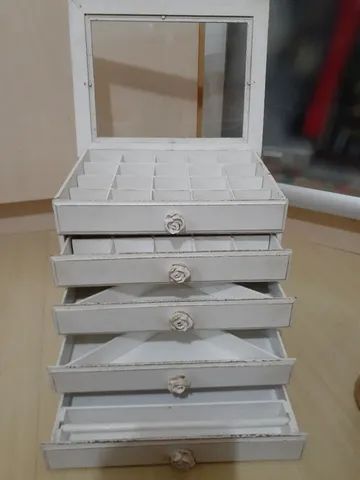 Porta joias com 5 gavetas  - Foto 4