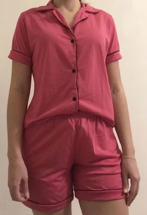 Pijama americano, lindo e confortável, para gestantes, amamentação, com botões  - Foto 2