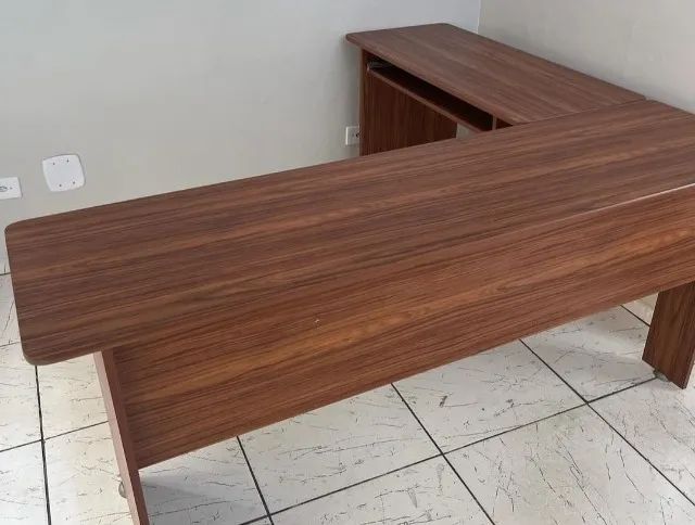 Promoção Mesa em L Marrom  - 8870 