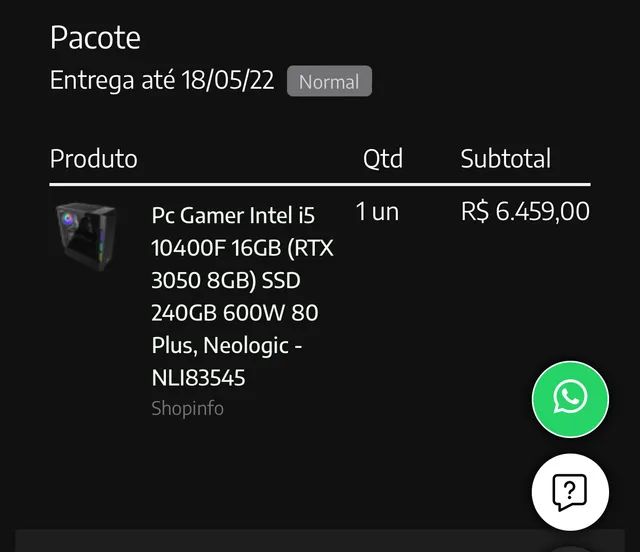 PC Gamer Neologic Intel i5 10400F 16GB de RAM, GeForce RTX - shopinfo