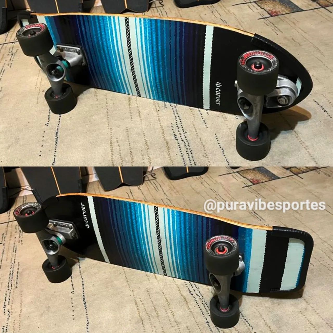 Skate Carver C7 Simulador de surf Semi Novo Smooth Star Yow