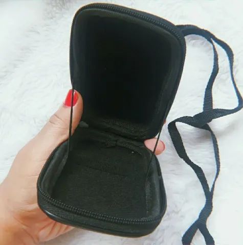 Porta Câmera em Couro Bag Original Nova 30 - Foto 4