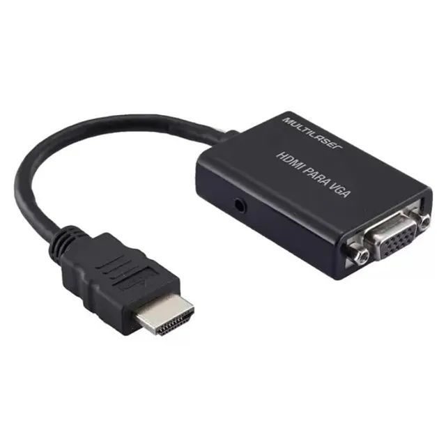 Kit com 5 Cabos Conversores HDMI para VGA Multilaser - Foto 3