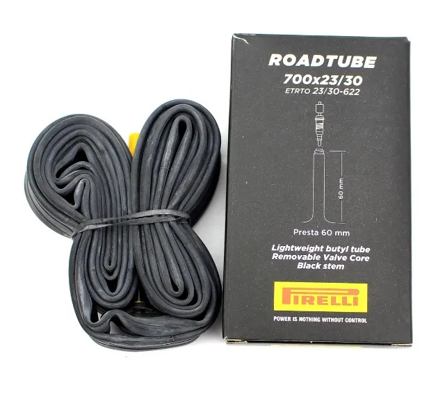 Câmara De Ar Bicicleta Speed Pirelli Road Tube Aro 700x23/30 Válvula Presta 60mm 58002