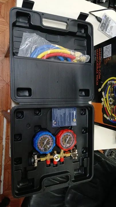 Kit Manifold R410/r32 Com Maleta Premium P/ Ar Condicionado - Foto 3