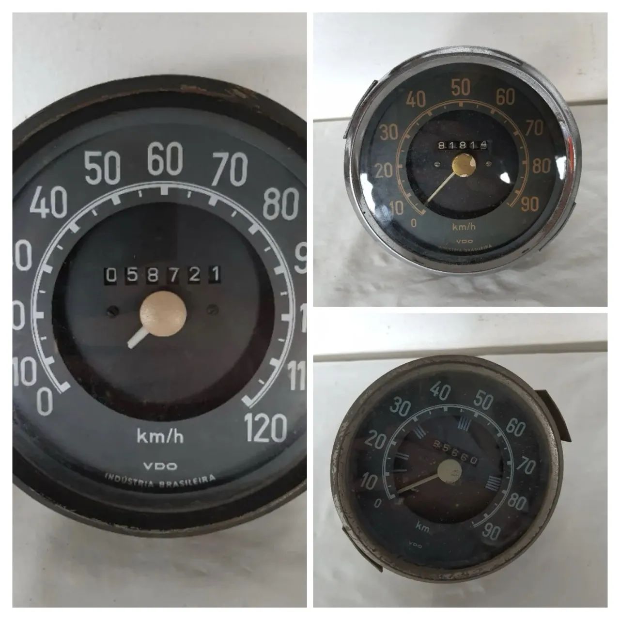 3 velocímetros Mercedes antigo VDO