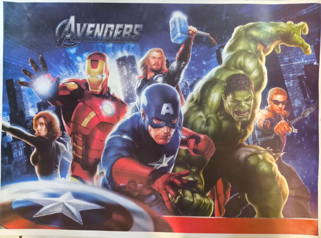 Kit Decoração de Festa Marvel - Vingadores e Homem-Aranha