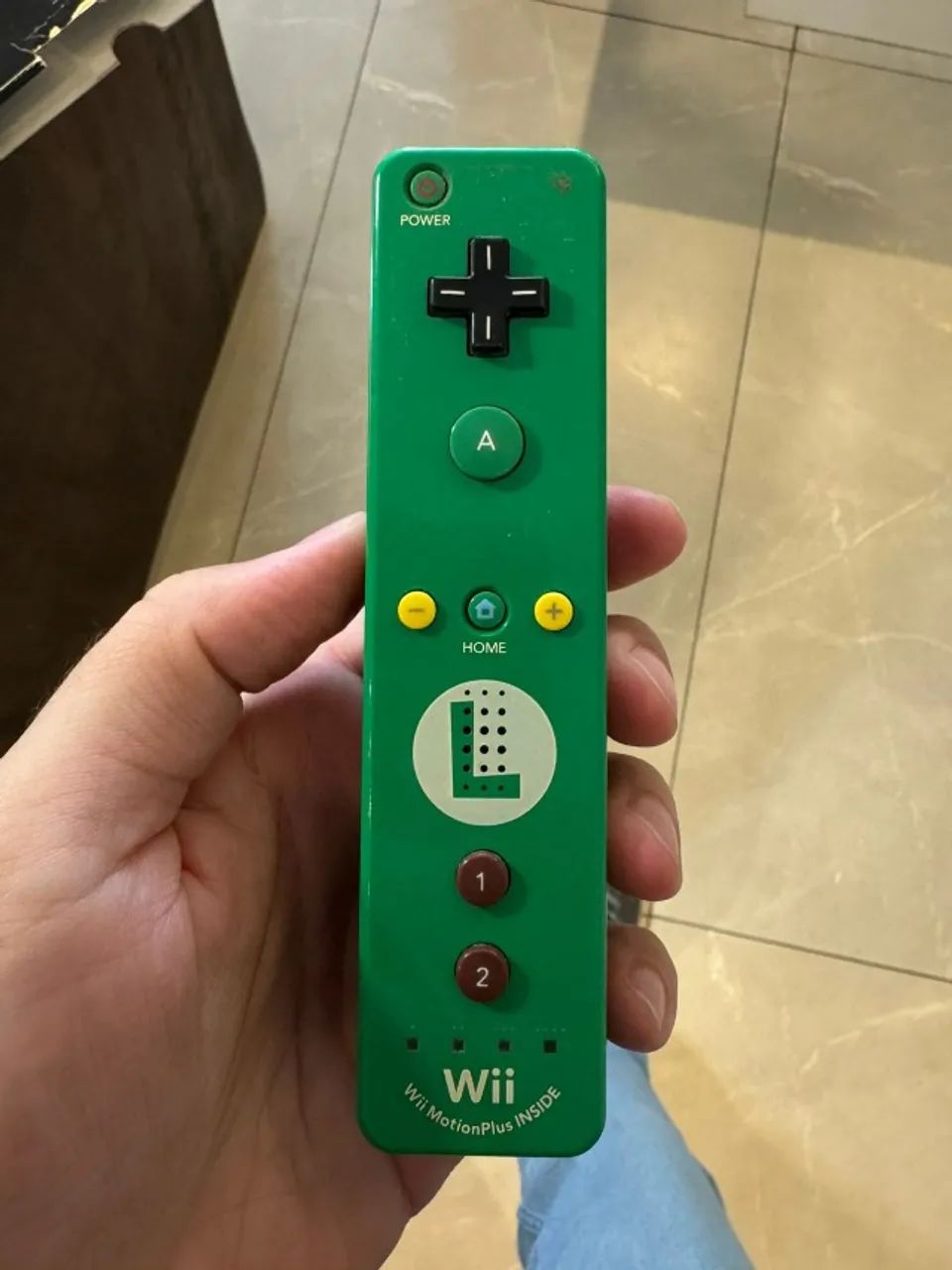 Controle Wii Remote MotionPlus - Luigi ORIGINAL