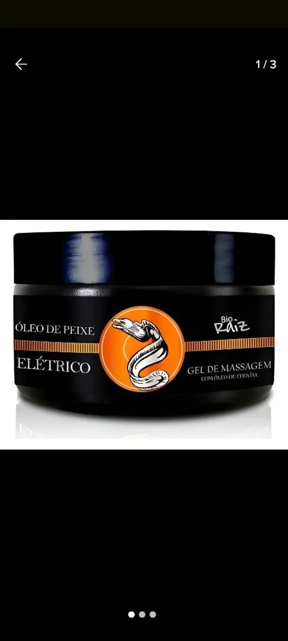 Gel de massagem para dor