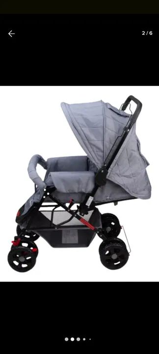 Carrinho de Bebê com Capota - semi novo - Foto 2