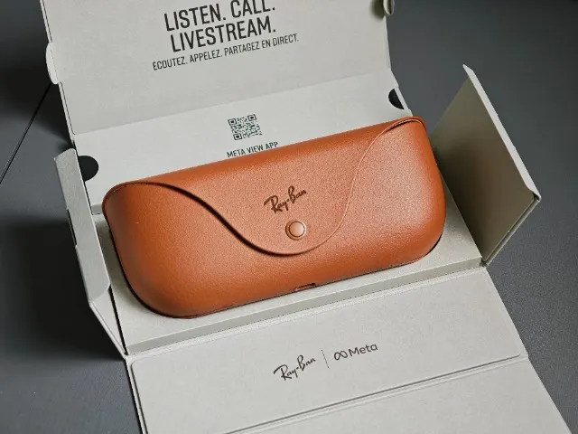 Óculos Rayban Meta Wayfarer preto brilhante