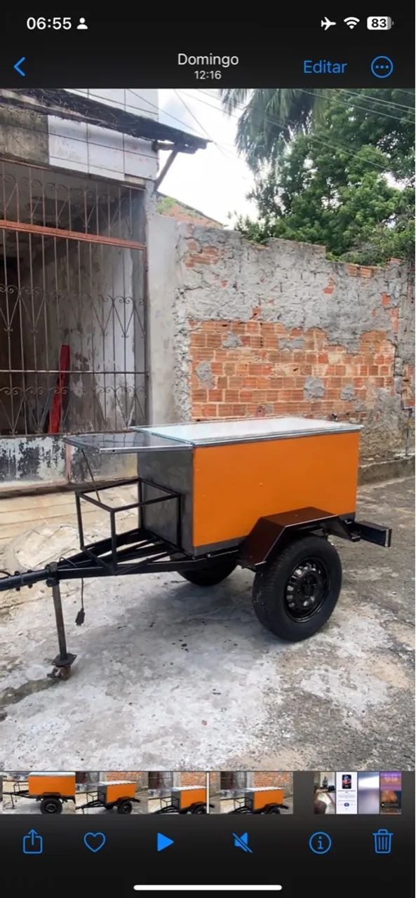 Trailer/Reboque Cozinha Móvel 