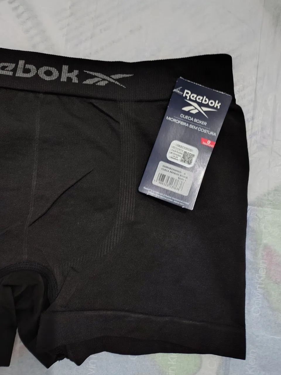 Cueca Boxer Reebok Preto Tamanho G