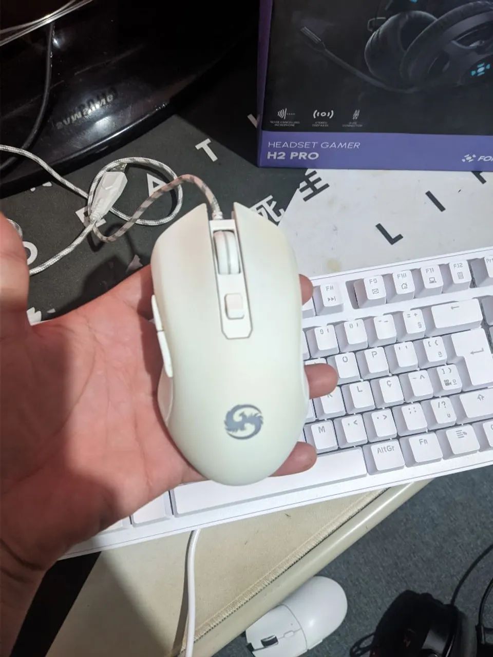 KIT PERIFÉRICOS GAMER - HEADSET - TECLADO MECÂNICO - MOUSE - Foto 3