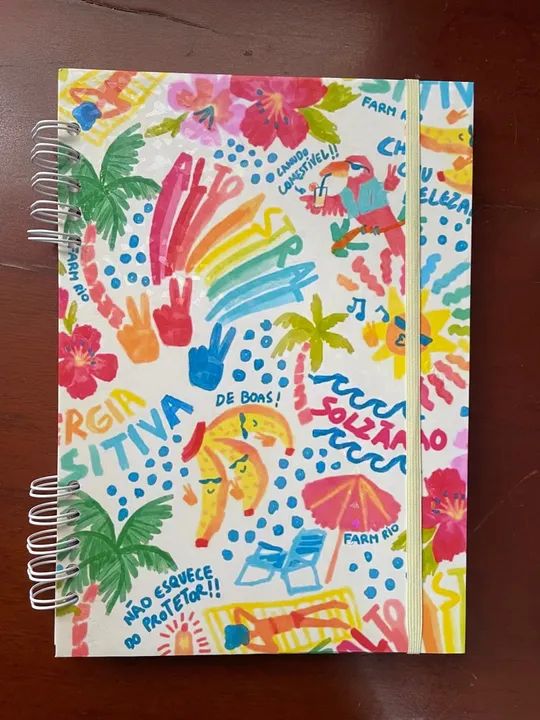 Caderno 1 matéria estilo FARM