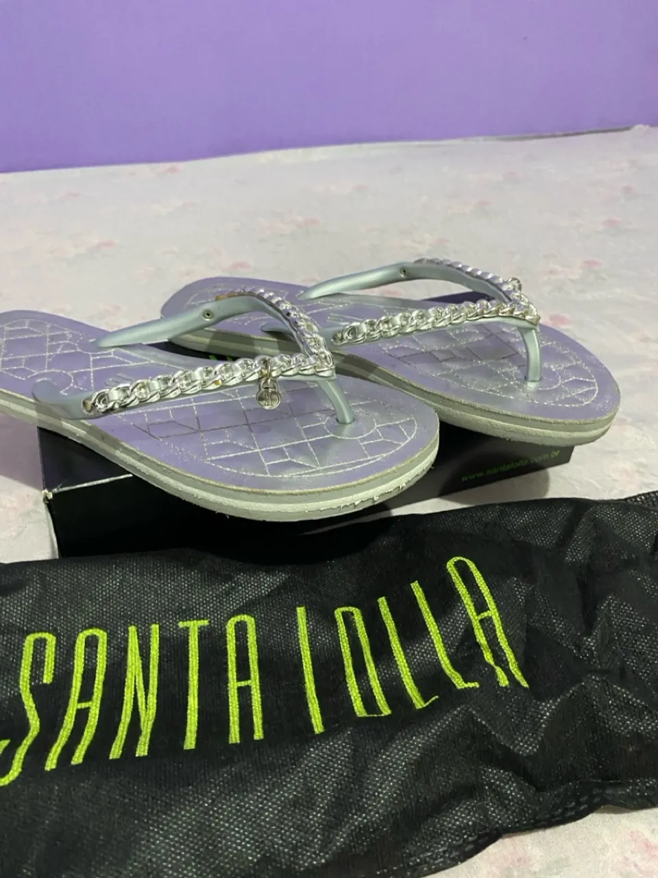 Sandálias Santa Lolla Prata
