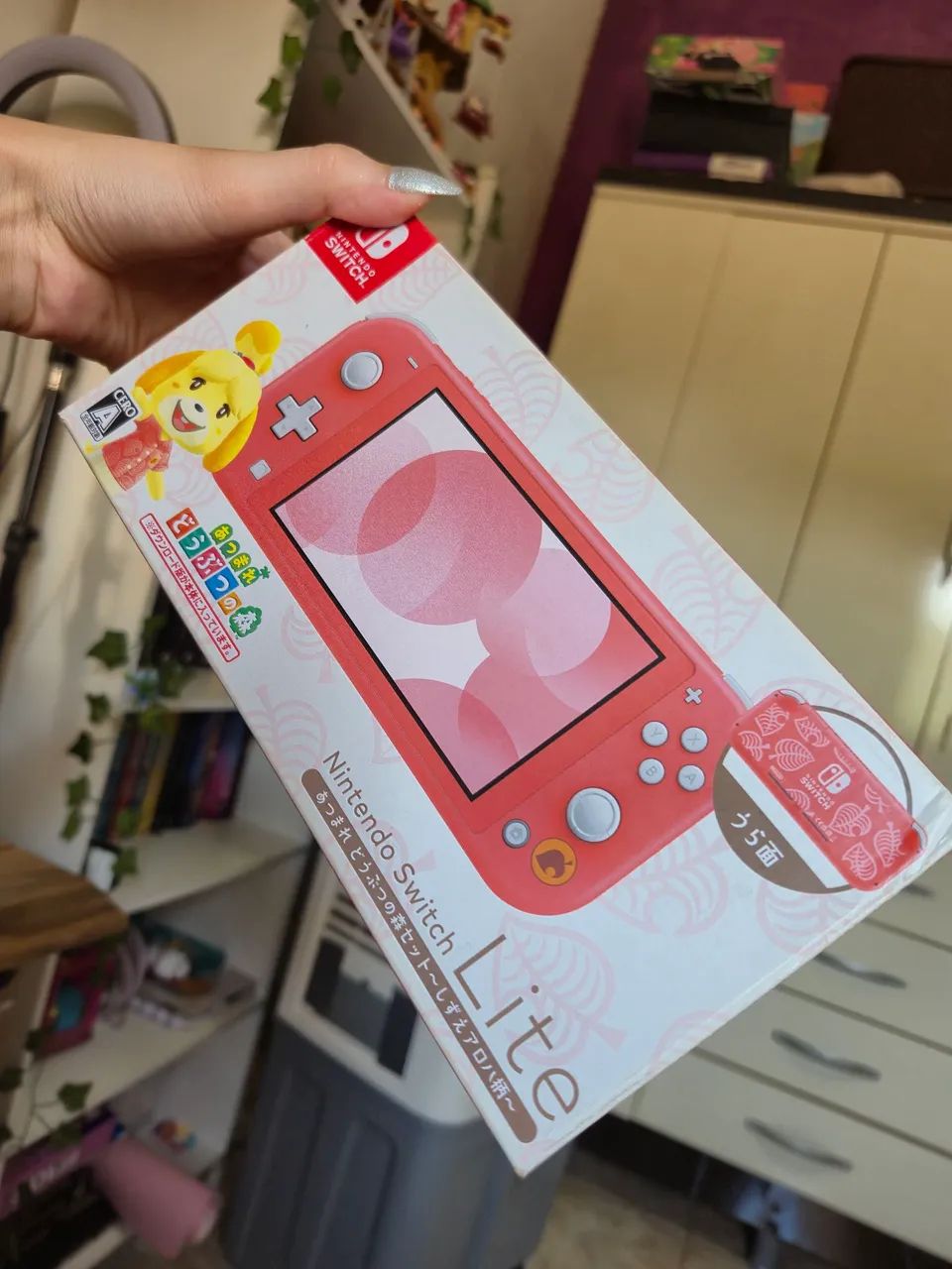 Nintendo Switch Lite Animal Crossing Rosa Versão Japonesa - Foto 4