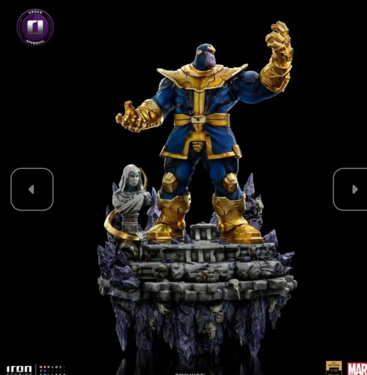 Diorama Thanos Deluxe Iron Studios Infinity Gauntlet - Foto 3