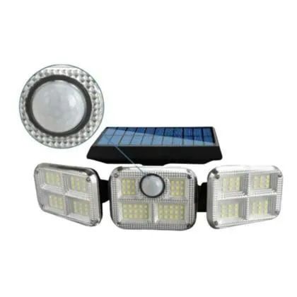 Refletor Solar LED 3 Cabeças - Iluminação Externa recarregável  - Foto 3