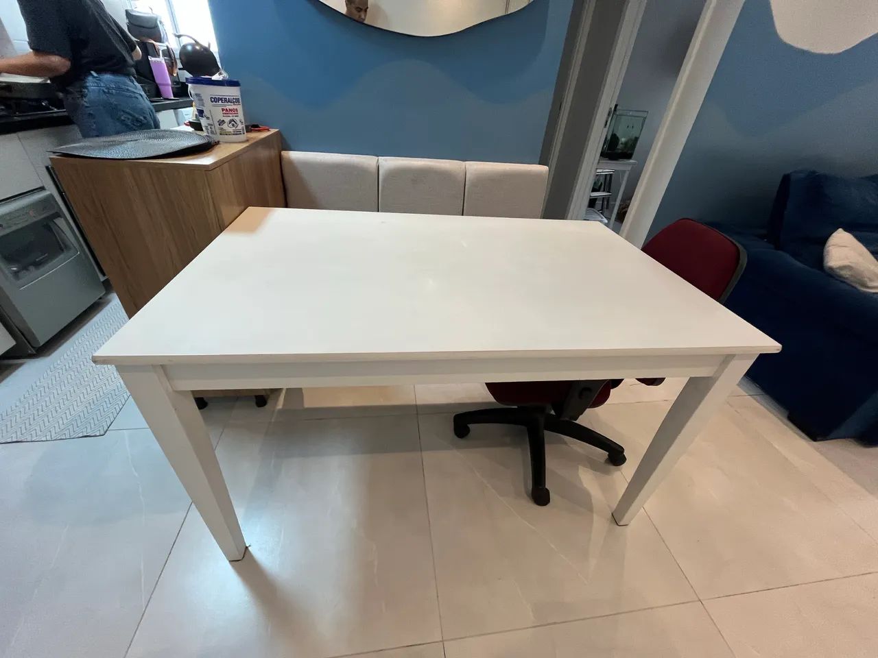 Mesa Retangular 4 Lugares em Madeira64985858456963122