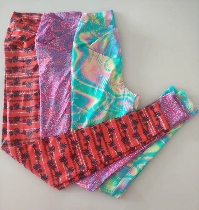 3 Calças legging