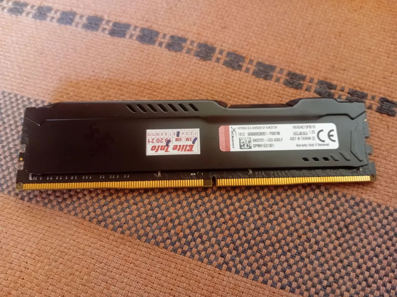 Memória RAM HyperX Fury DDR4 16GB 2400Mhz Memória RAM Parque