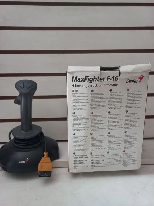 Joystick Genius MaxFighter F-16 antigo - Peças e Acessórios de