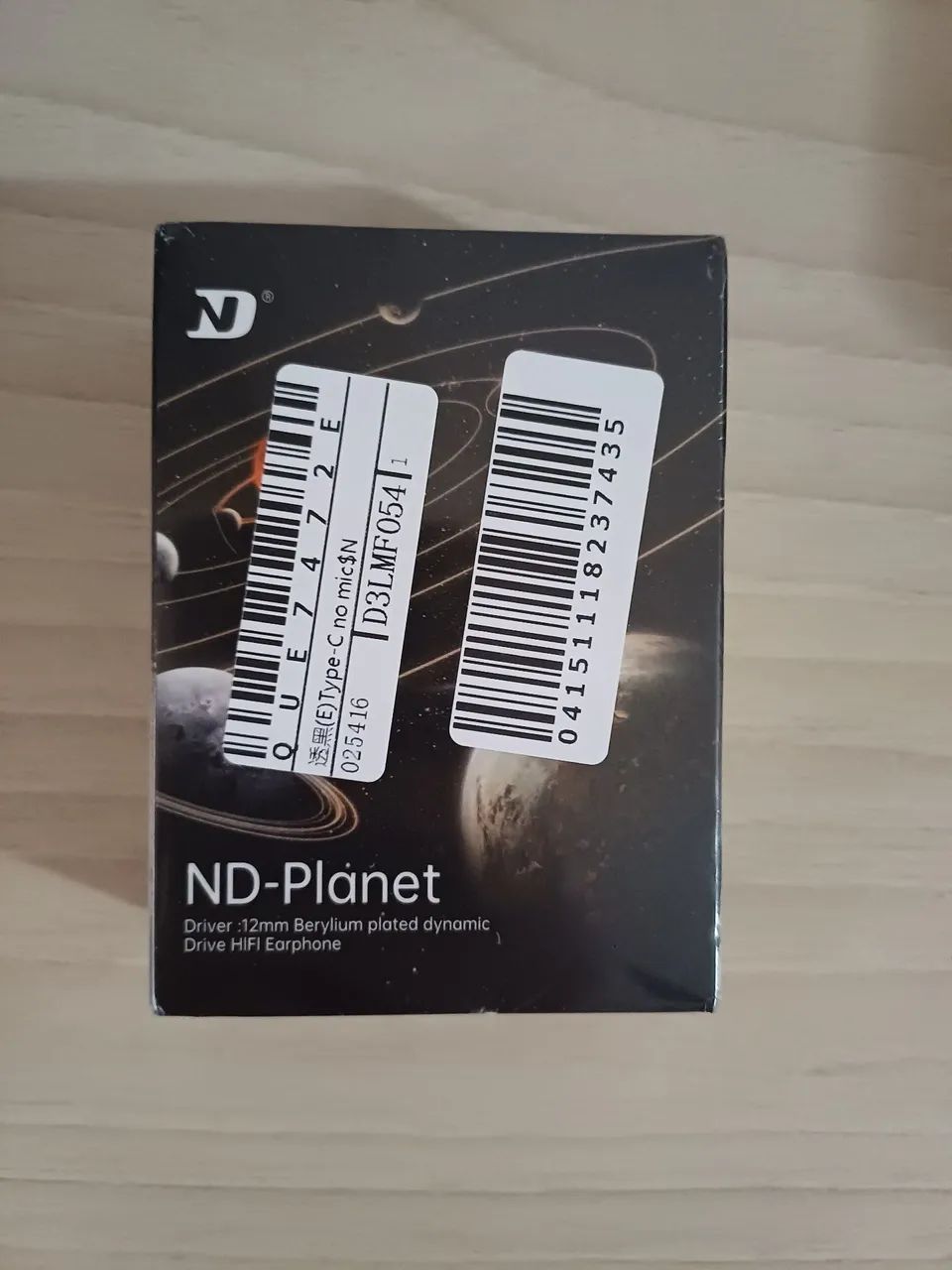 Fones de Ouvido - ND Planet - USB-C Driver 12mm Berílio - Lacrado