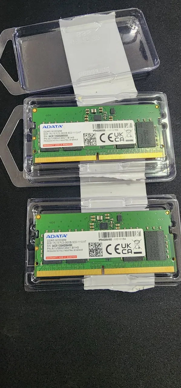 Memória RAM ADATA DDR5 8GB SODIMM 5600mhz