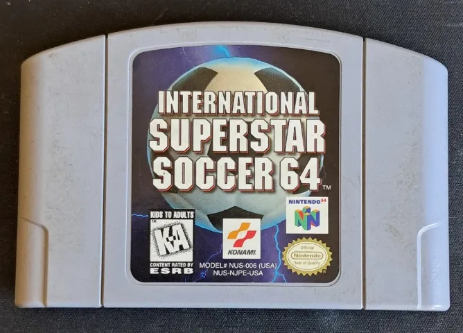 INTERNATIONAL SUPERSTAR SOCCER 64 - P/NINTENDO64 ORIGINAL E FUNCIONANDO