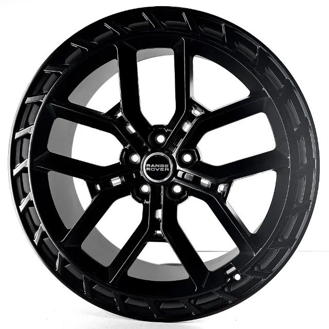 JOGO DE RODAS RANGE ROVER URBAN UVX ARO 22X10 PRETO ACETINADO