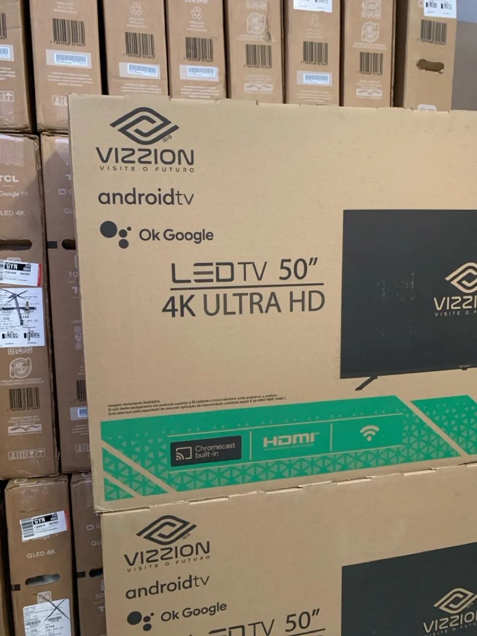 TV Vizzion 50 polegadas 4K Ultra HD Android - Foto 2