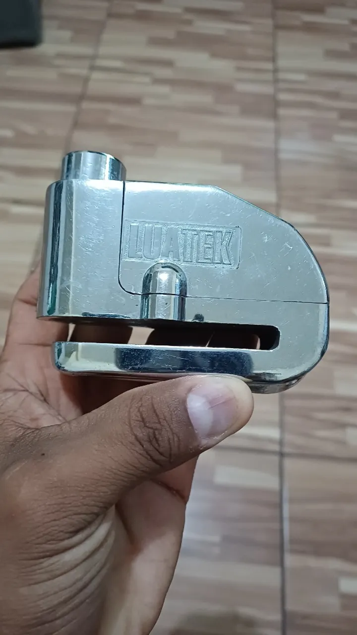 Trava de disco blindada com alarme