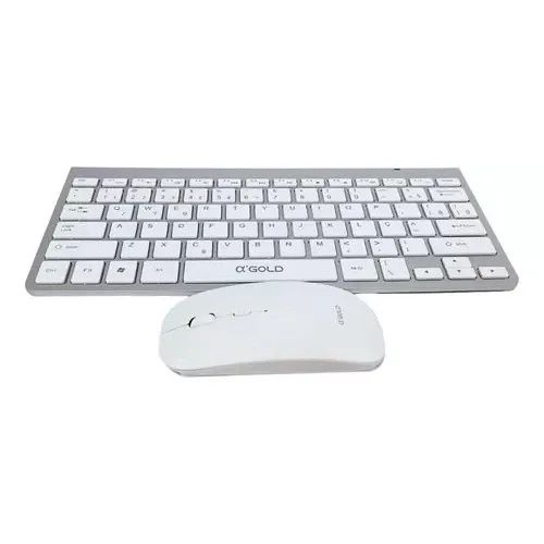 Kit Teclado E Mouse Sem Fio Agold Tcd-02 Abnt2 - Foto 2