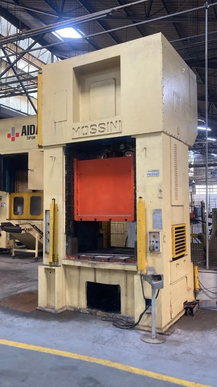 Prensa Excêntrica tipo H Mossini Presse cap 315 ton, modelo PDM/18 315, 