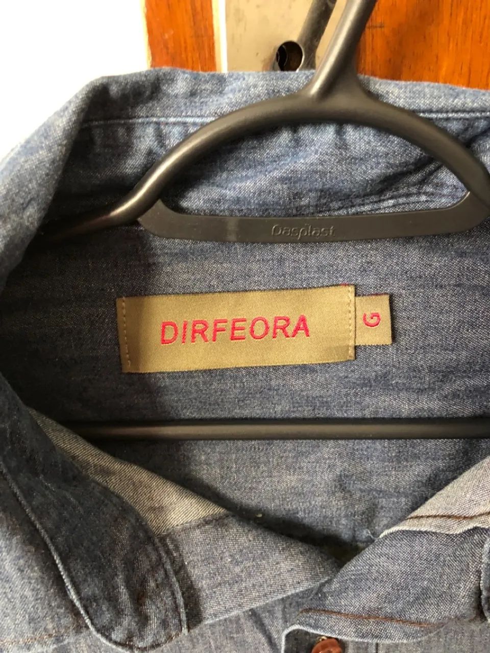 Camisa Social Jeans Dirfeora - Azul - Foto 3