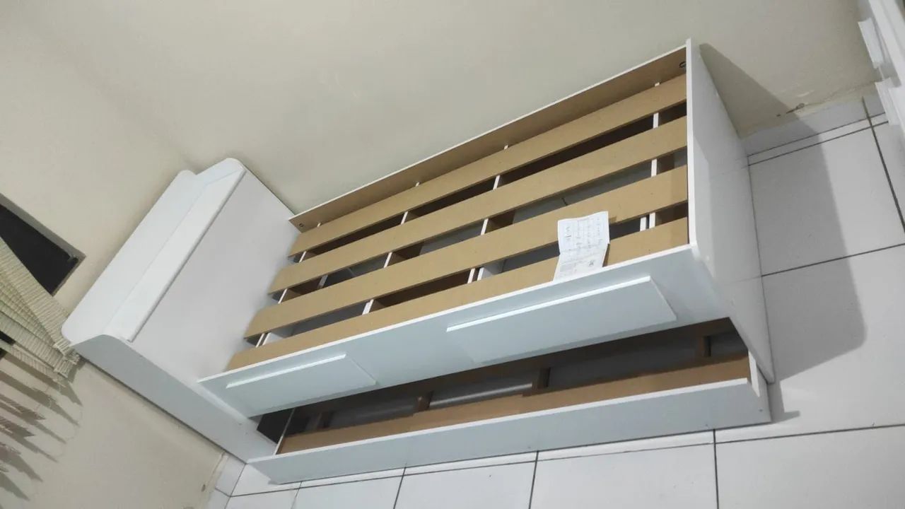 Cama box com auxiliar toda mdf - Foto 2