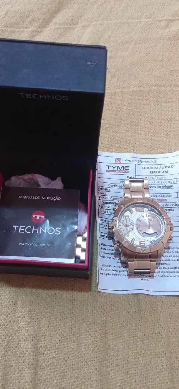 Relógio Technos Analógico Automático Dourado - Foto 2