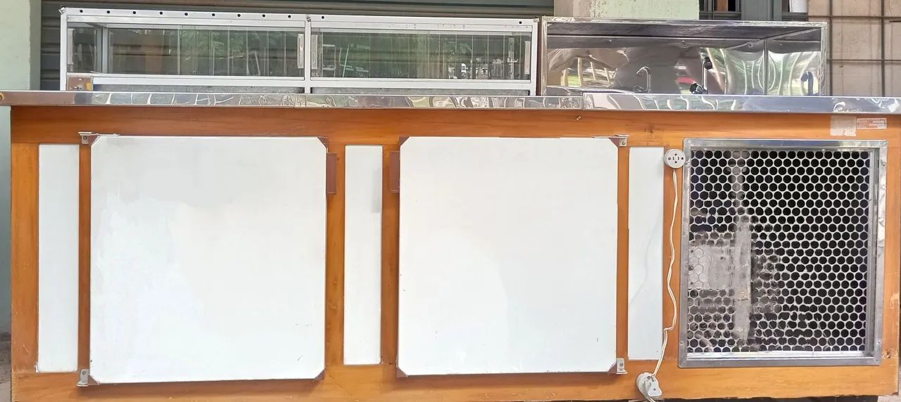 Balcão Refrigerado em Aço Inox, com pia e estufa. - Foto 4