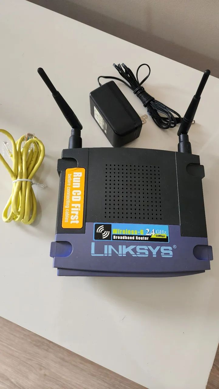 Roteador Linksys Wireless-G WRT54G v4 - Clássico, Robusto e Funcional!