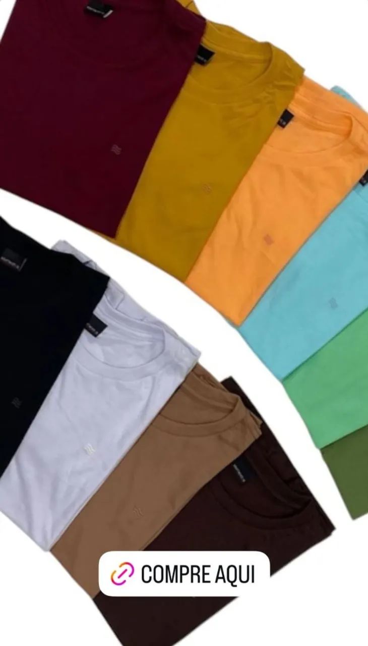 Camisas Básicas Infantis e Juvenis 