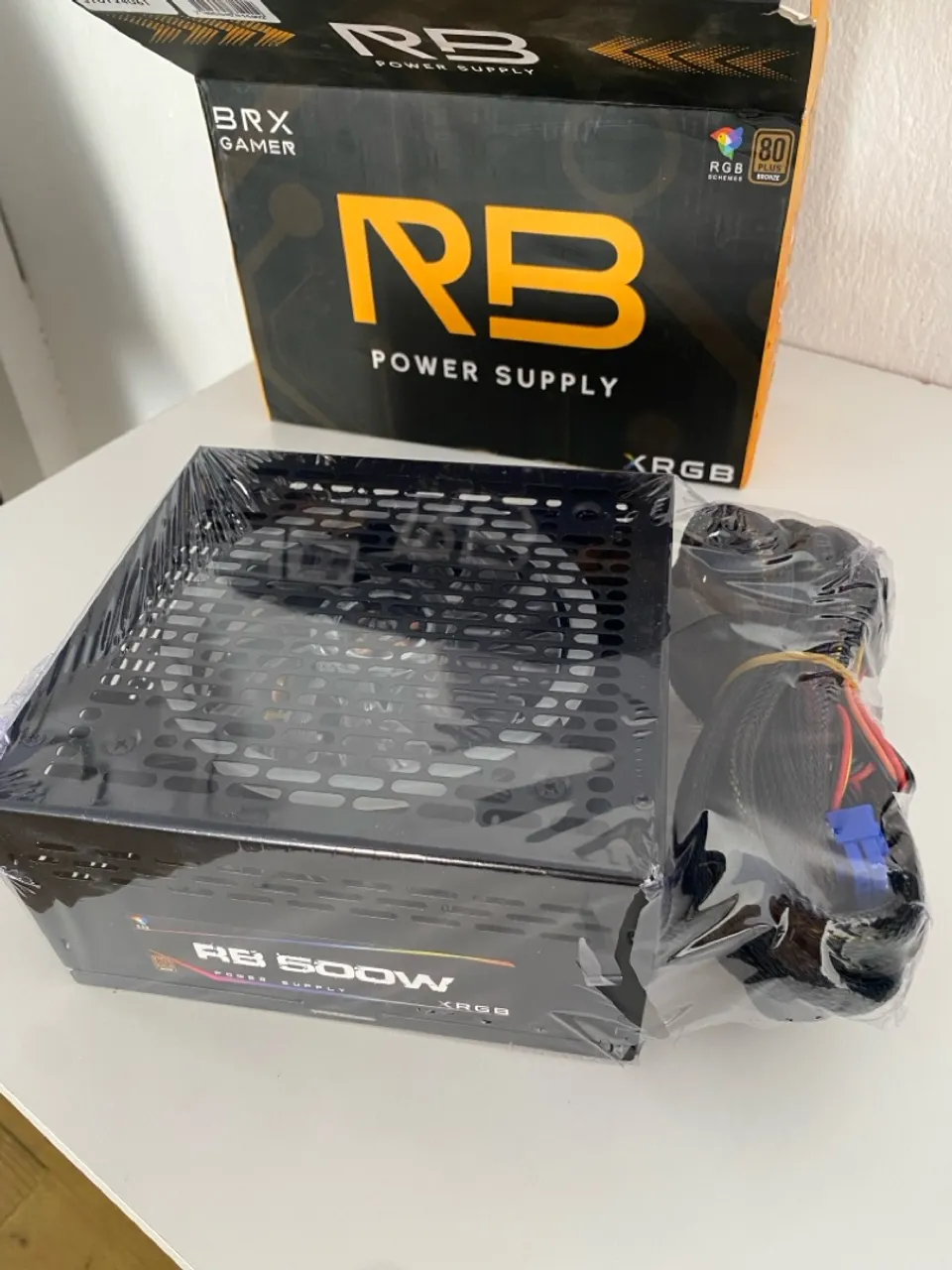 Fonte BRX RGB 500w - Nova