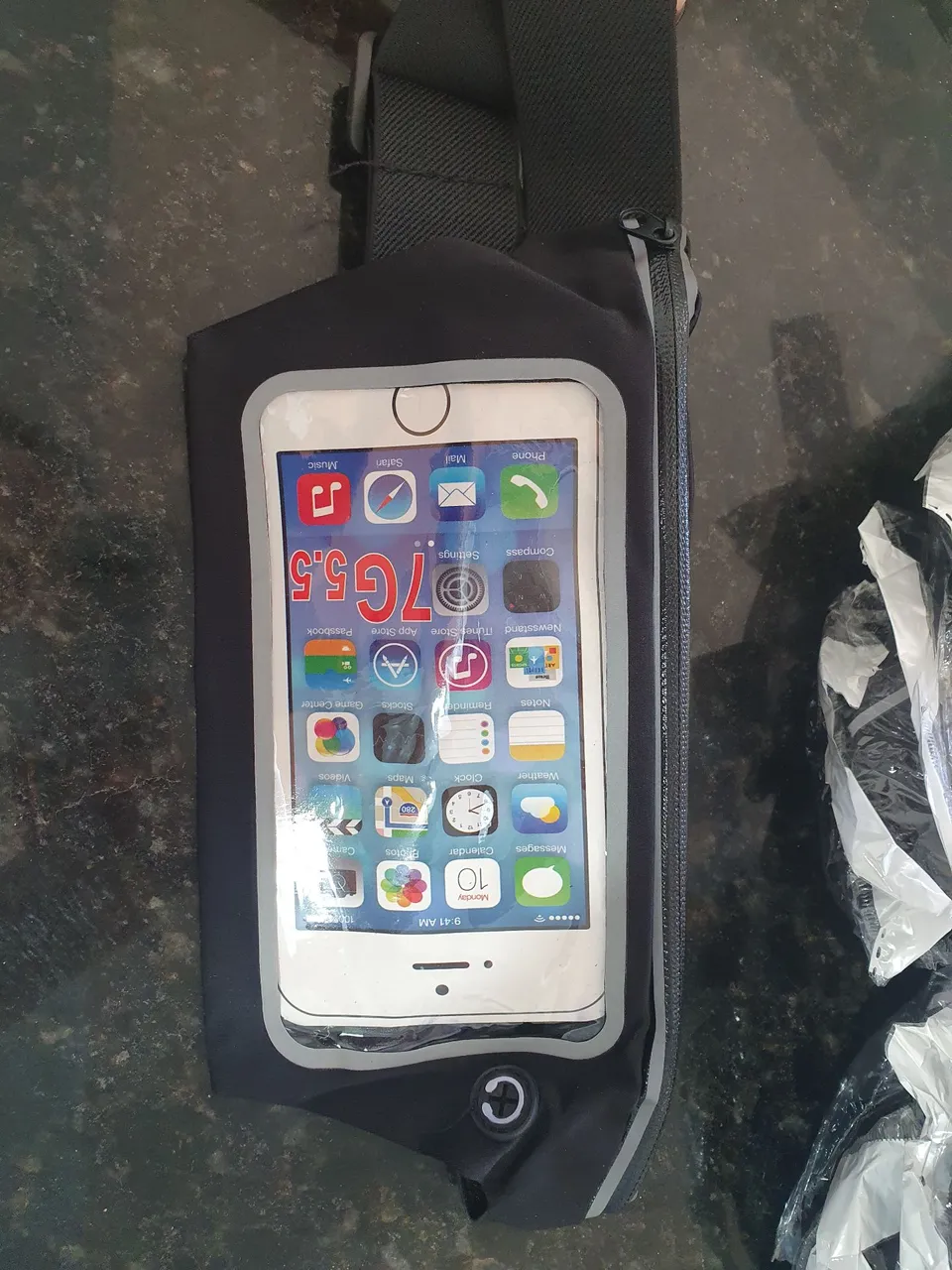 Capa de celular transparente para corrida