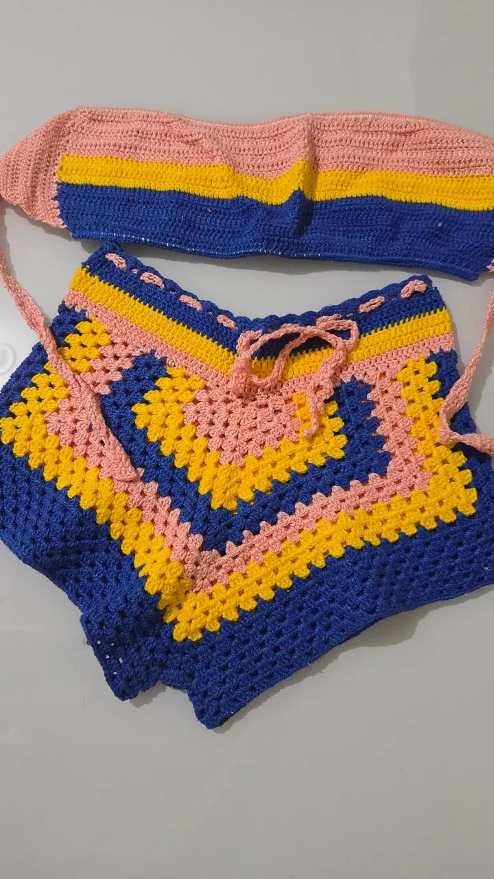 Conjunto de crochê 