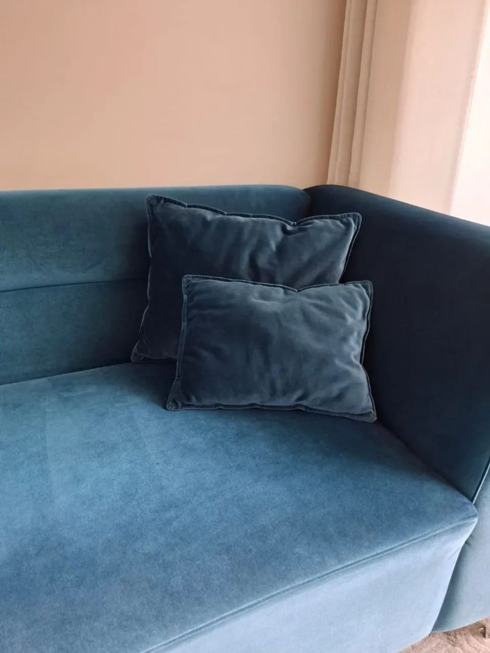 Sofá Chaise Longue Azul - Foto 5